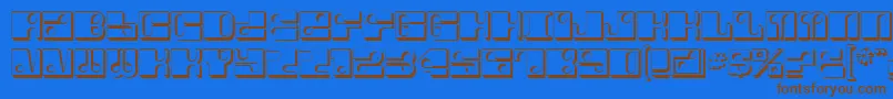 ForeShadow-fontti – ruskeat fontit sinisellä taustalla