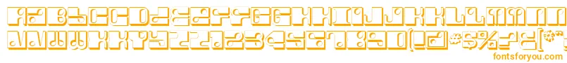 Шрифт ForeShadow – оранжевые шрифты на белом фоне