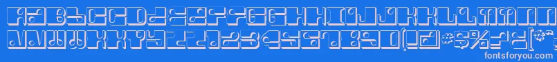 Шрифт ForeShadow – розовые шрифты на синем фоне