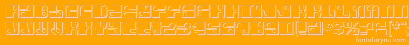 Шрифт ForeShadow – розовые шрифты на оранжевом фоне