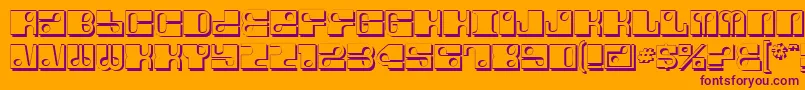 ForeShadow Font – Purple Fonts on Orange Background