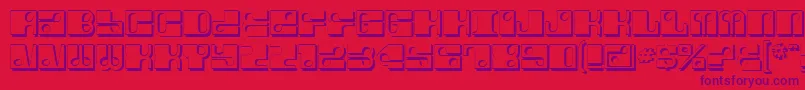 Шрифт ForeShadow – фиолетовые шрифты на красном фоне