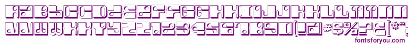 Шрифт ForeShadow – фиолетовые шрифты