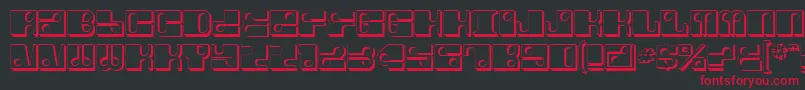 Шрифт ForeShadow – красные шрифты на чёрном фоне