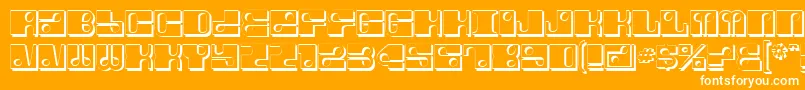 Шрифт ForeShadow – белые шрифты на оранжевом фоне