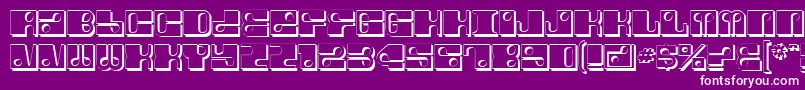 Шрифт ForeShadow – белые шрифты на фиолетовом фоне