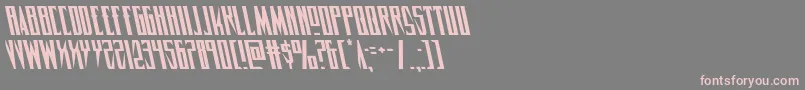 Timberwolfleft2 Font – Pink Fonts on Gray Background