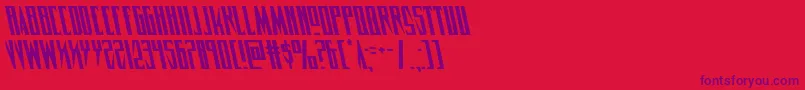 Timberwolfleft2 Font – Purple Fonts on Red Background