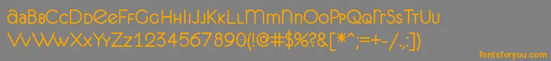 Unifur Font – Orange Fonts on Gray Background