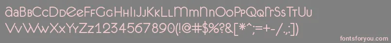 Unifur Font – Pink Fonts on Gray Background