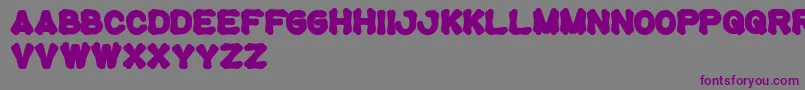 Tortoise Font – Purple Fonts on Gray Background