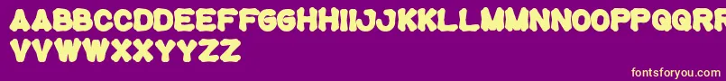 Tortoise Font – Yellow Fonts on Purple Background