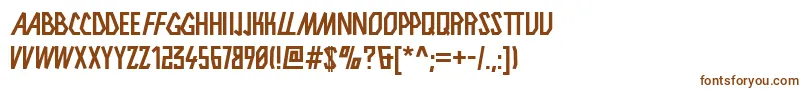 Obacht Font – Brown Fonts on White Background