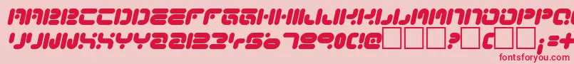 Funknut Font – Red Fonts on Pink Background