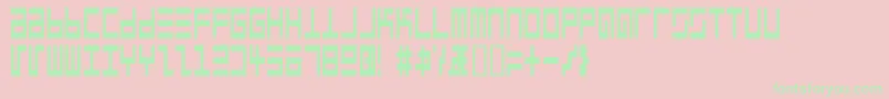 Eppsenrg Font – Green Fonts on Pink Background