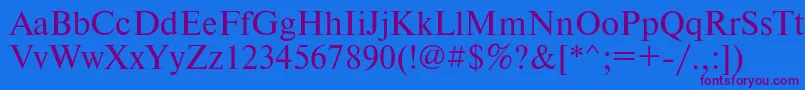 Tmsdl Font – Purple Fonts on Blue Background