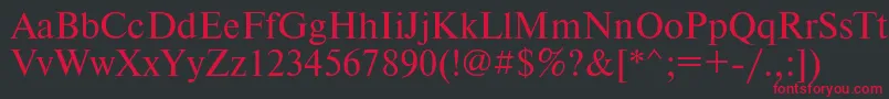 Tmsdl Font – Red Fonts on Black Background