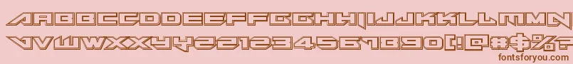 Tarrgetengrave Font – Brown Fonts on Pink Background