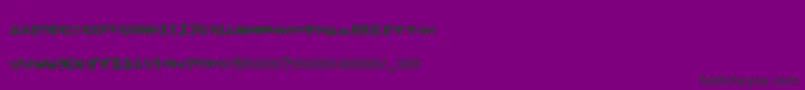 Justperforate Font – Black Fonts on Purple Background