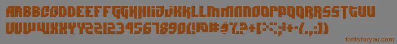 Dimitri ffy Font – Brown Fonts on Gray Background