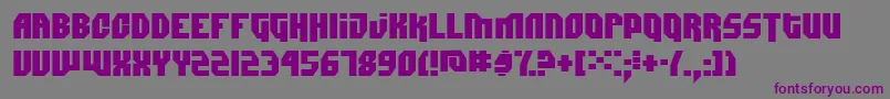 Dimitri ffy Font – Purple Fonts on Gray Background