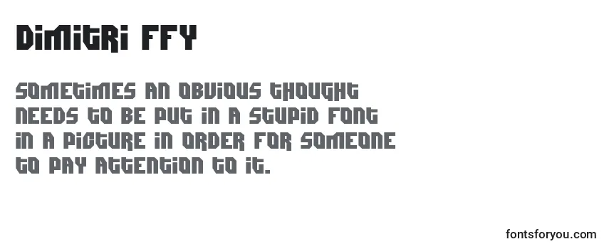 Dimitri ffy Font