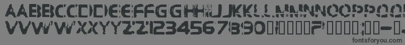 Bdbrocke Font – Black Fonts on Gray Background