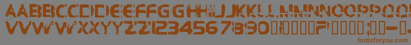 Bdbrocke Font – Brown Fonts on Gray Background