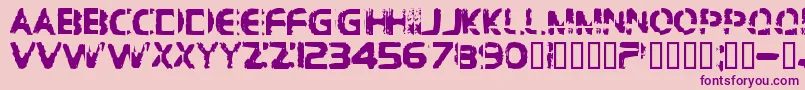 Bdbrocke Font – Purple Fonts on Pink Background