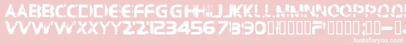 Bdbrocke Font – White Fonts on Pink Background