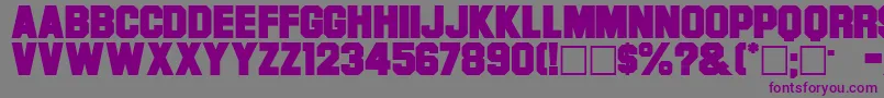 Font Font – Purple Fonts on Gray Background