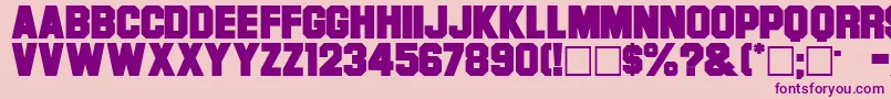 Font Font – Purple Fonts on Pink Background