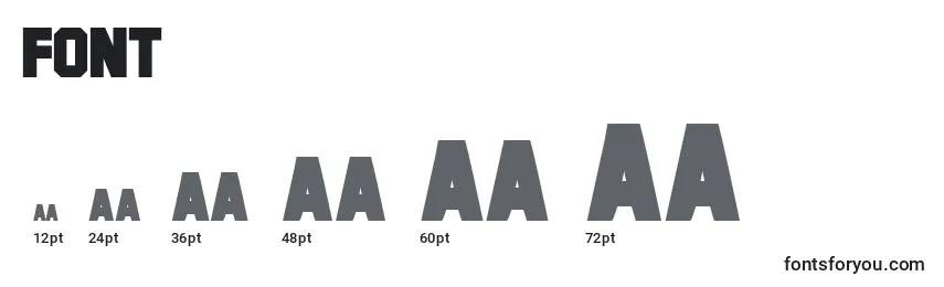 Размеры шрифта Font