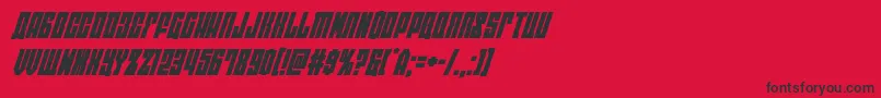 Шрифт Eastwestsuperital – чёрные шрифты на красном фоне