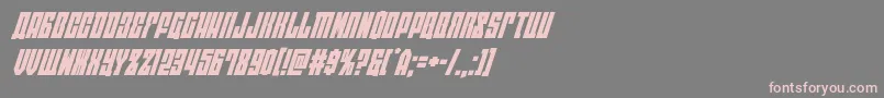 Eastwestsuperital Font – Pink Fonts on Gray Background