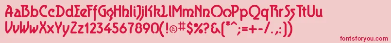 En savoir plus sur la police AeroliteBold Police AeroliteBold – polices rouges sur fond rose