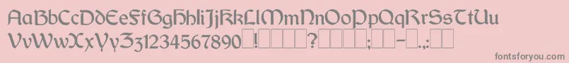 Dundalk Font – Gray Fonts on Pink Background