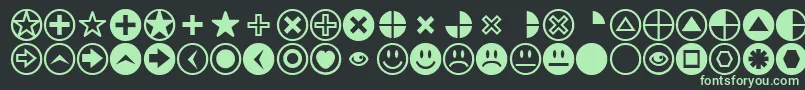Pizzadude Font – Green Fonts on Black Background
