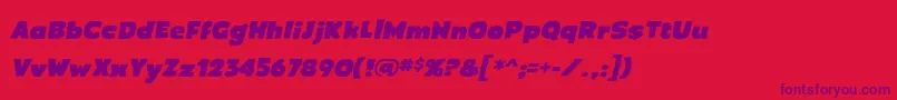 En savoir plus sur la police CrimewaveBbItalic Police CrimewaveBbItalic – polices violettes sur fond rouge