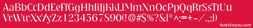 NashvillelhRegular Font – White Fonts on Red Background
