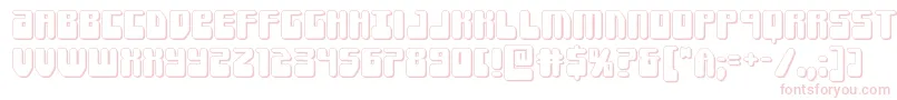 Forcemajeure3D Font – Pink Fonts on White Background