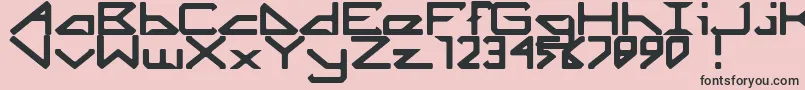fuente Octicity – Fuentes Negras Sobre Fondo Rosa