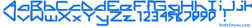 Octicity Font – Blue Fonts on White Background