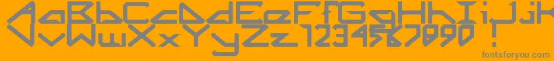 Więcej informacji o czcionce Octicity Czcionka Octicity – szare czcionki na pomarańczowym tle