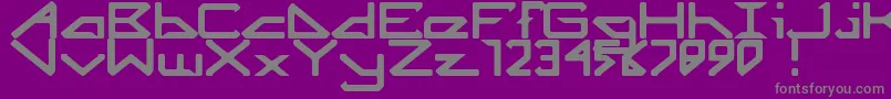 Police Octicity – polices grises sur fond violet