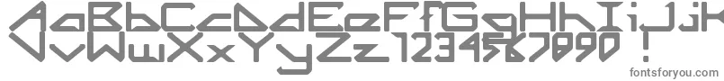 Octicity Font – Gray Fonts on White Background