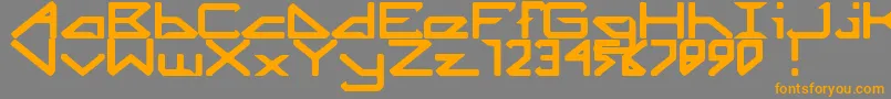 Octicity Font – Orange Fonts on Gray Background