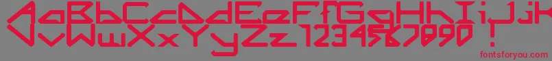 Octicity Font – Red Fonts on Gray Background
