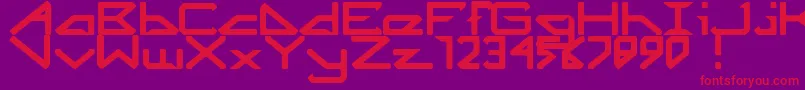 Octicity Font – Red Fonts on Purple Background