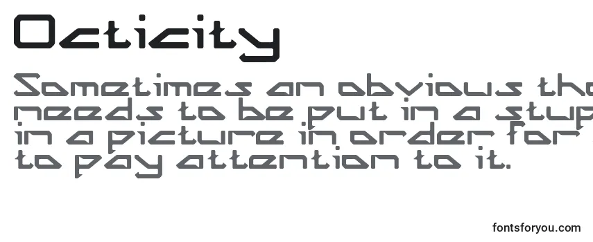 Обзор шрифта Octicity